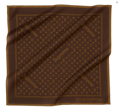 bandana louis vuitton x supreme|louis Vuitton X supreme font.